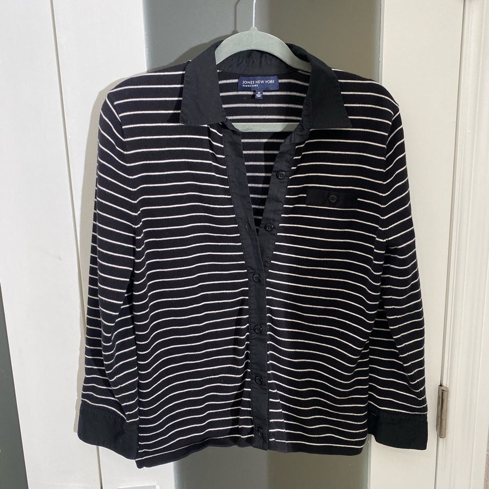 Jones New York stripped sweater